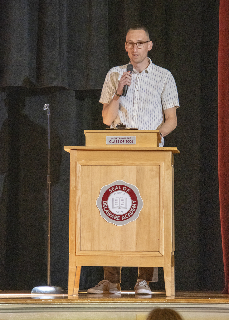 NAte Lull speaking at lectern