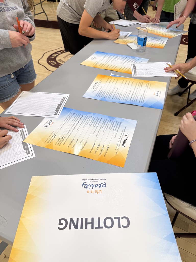 view of the worksheets on a table