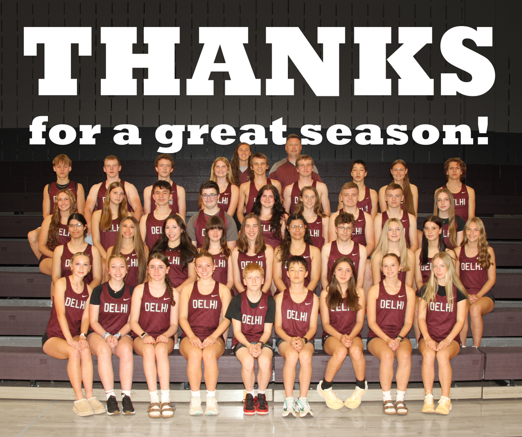 track team photo: Thanks for a great season!