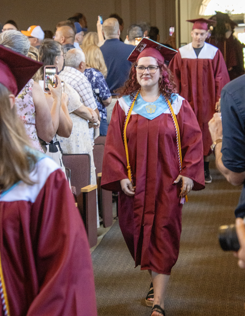 graduates processing