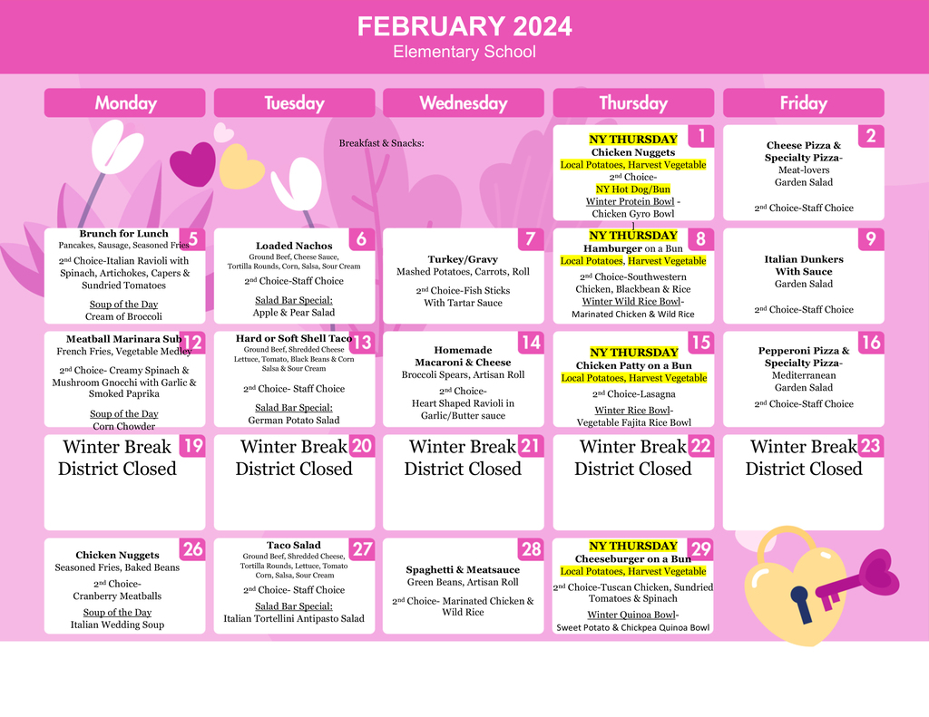 photo of decorative menu; link to an accessible menu is in the main post