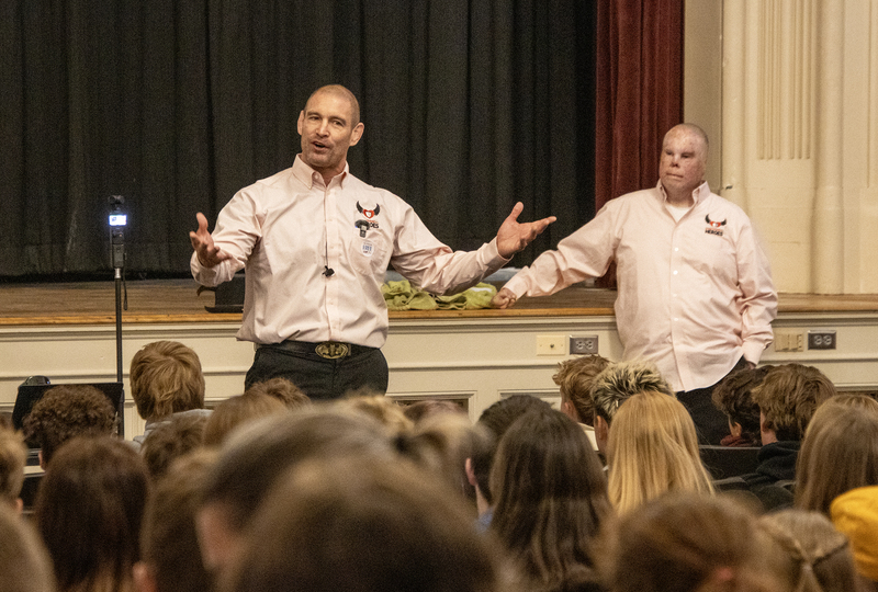 Tom Murphy and Rick Yarosh present to audience