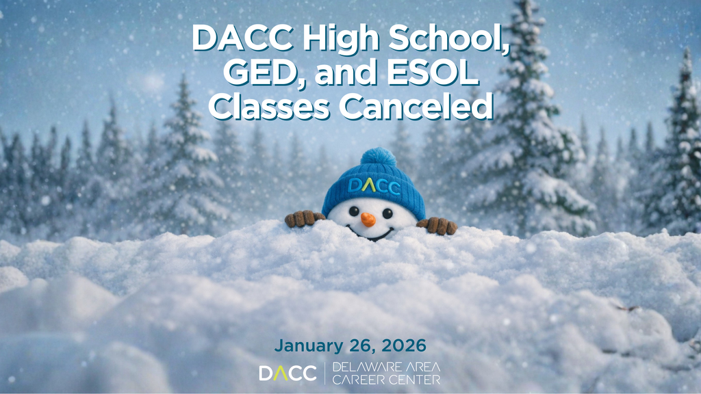 DACC high school, GED, and ESOL classes canceled January 26, 2026