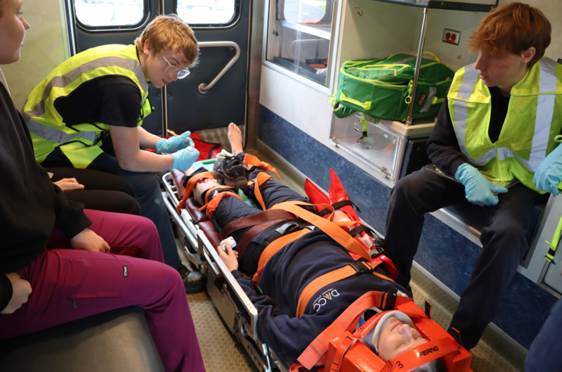 Fire Service Training students participate in the training