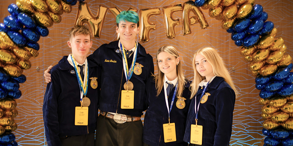 the FFA maple team (4 students)