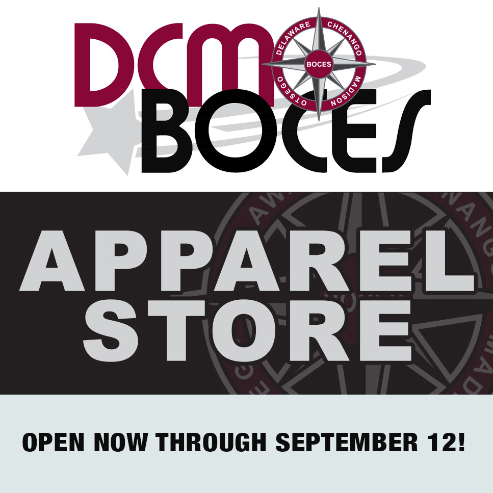 DCMO BOCES Apparel Store Open Now through September 12!