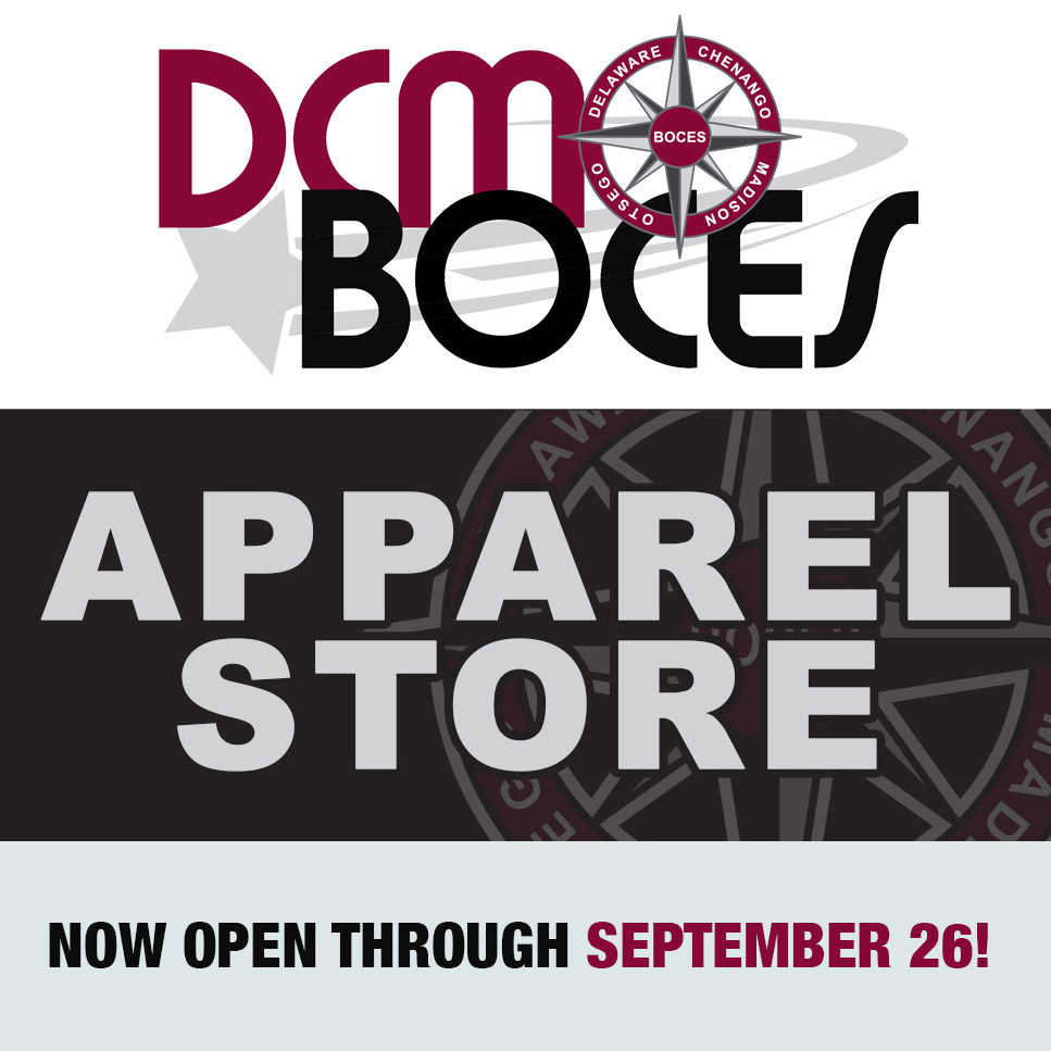 DCMO BOCES Apparel Store Now open through September 26!
