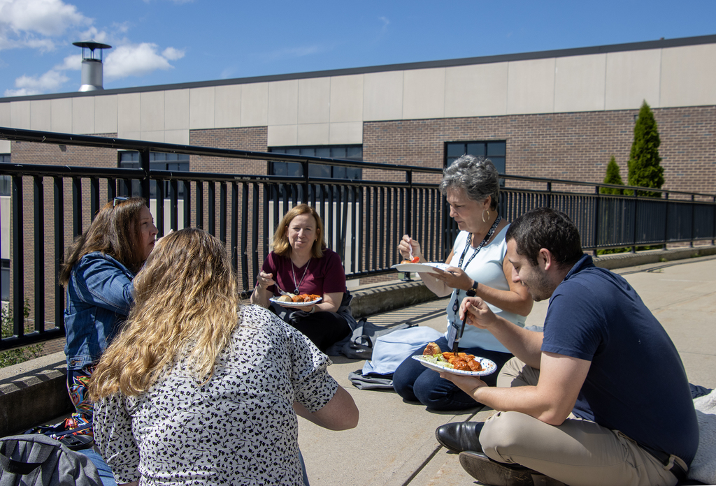 lunch on the deck