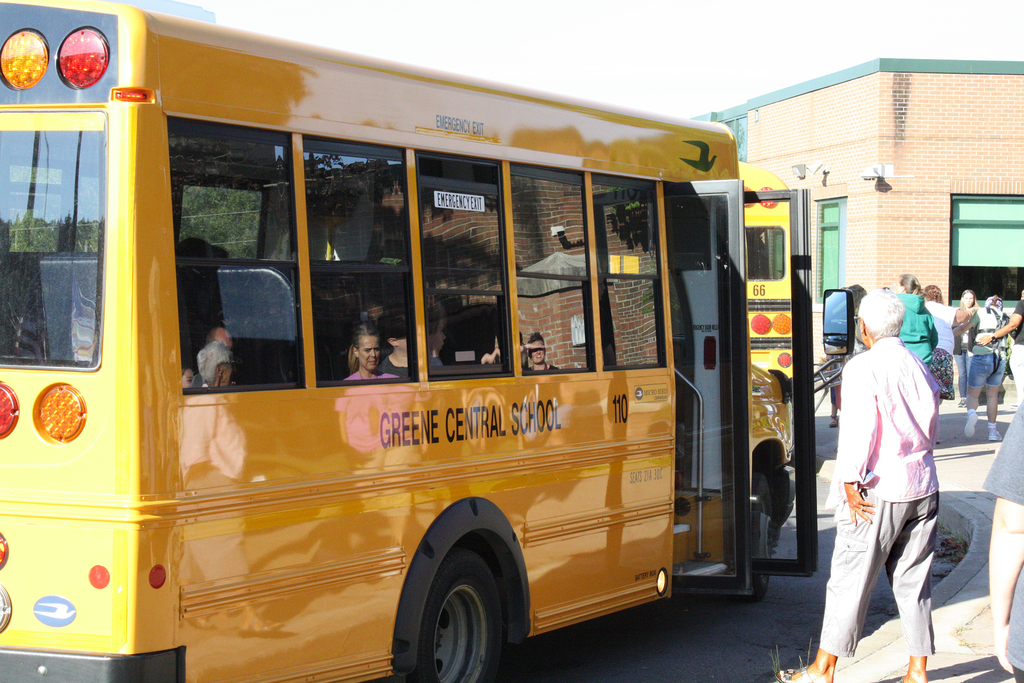 bus arriving at DCMO BOCES