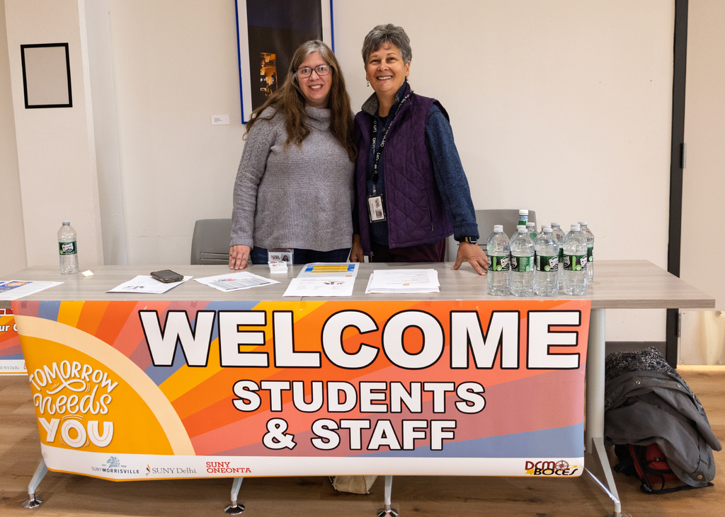 Marth and Kerry at welcome table