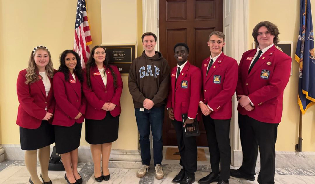 skillsusa-ny officers-riley office; Pierce Haney is on the far right