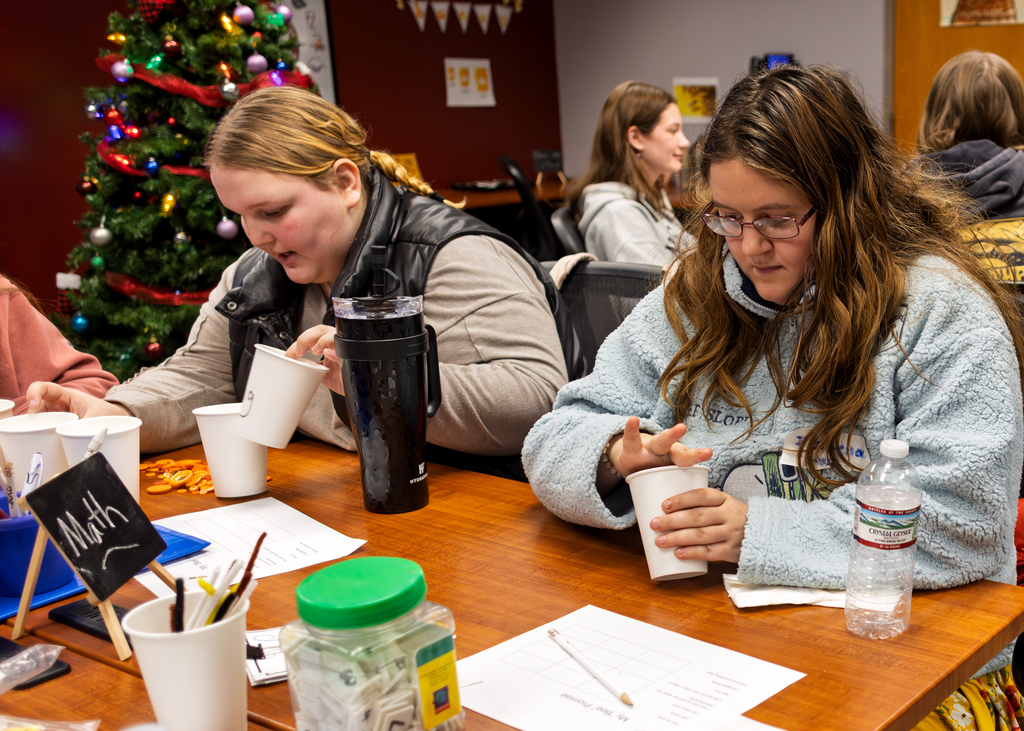 students working on a learning project