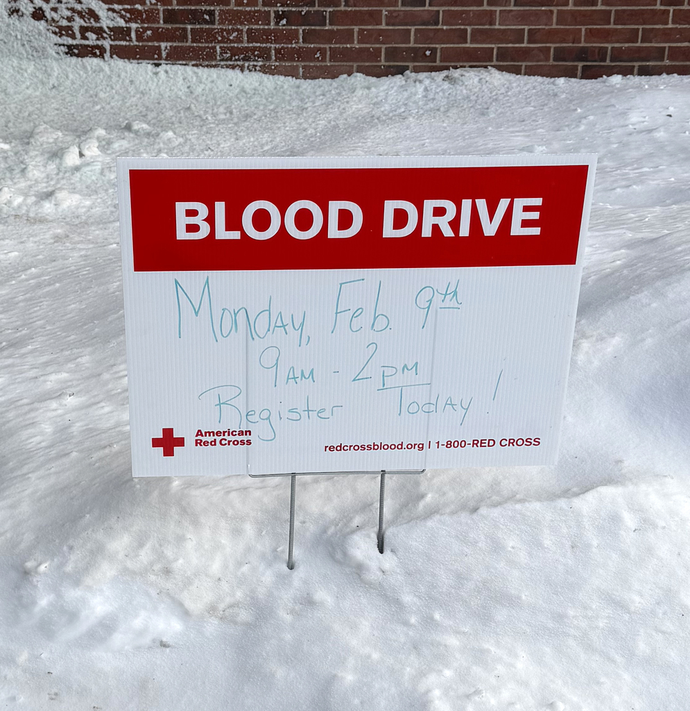 Blood Drive Sign