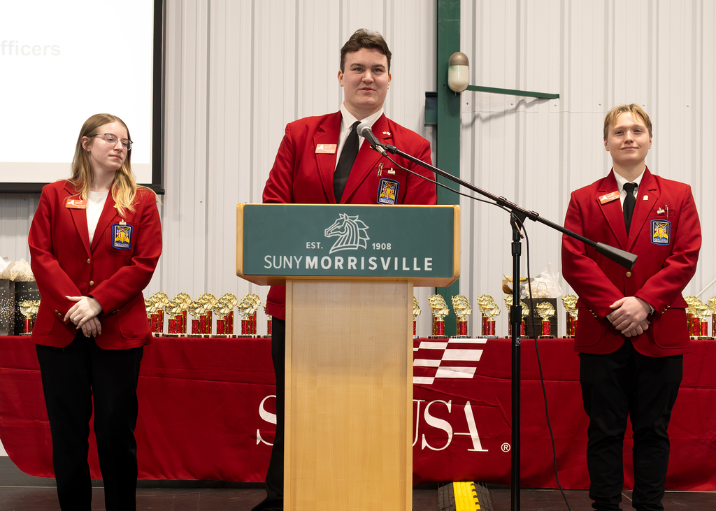 state officers on stage