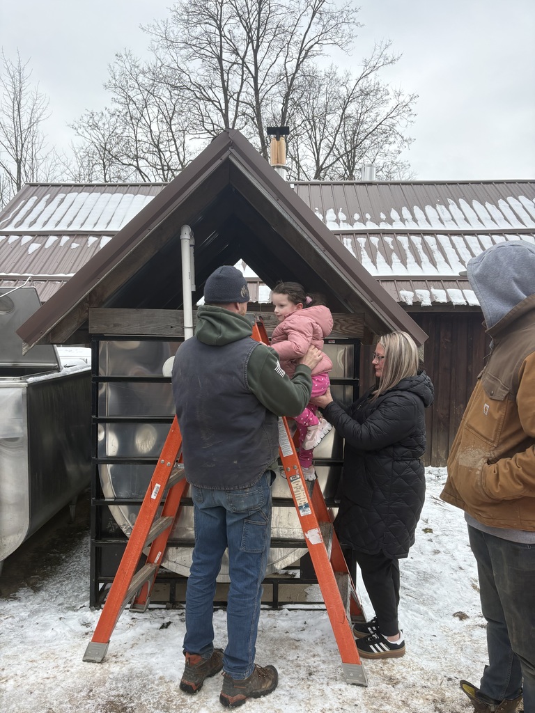 teachers help a child on a ladder