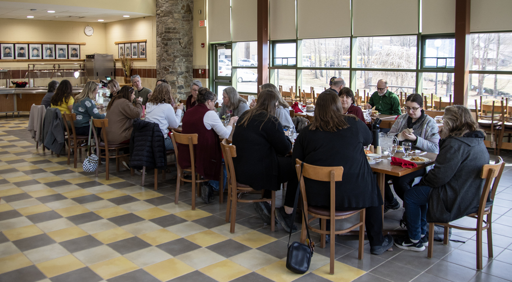 SSC staff at dining table