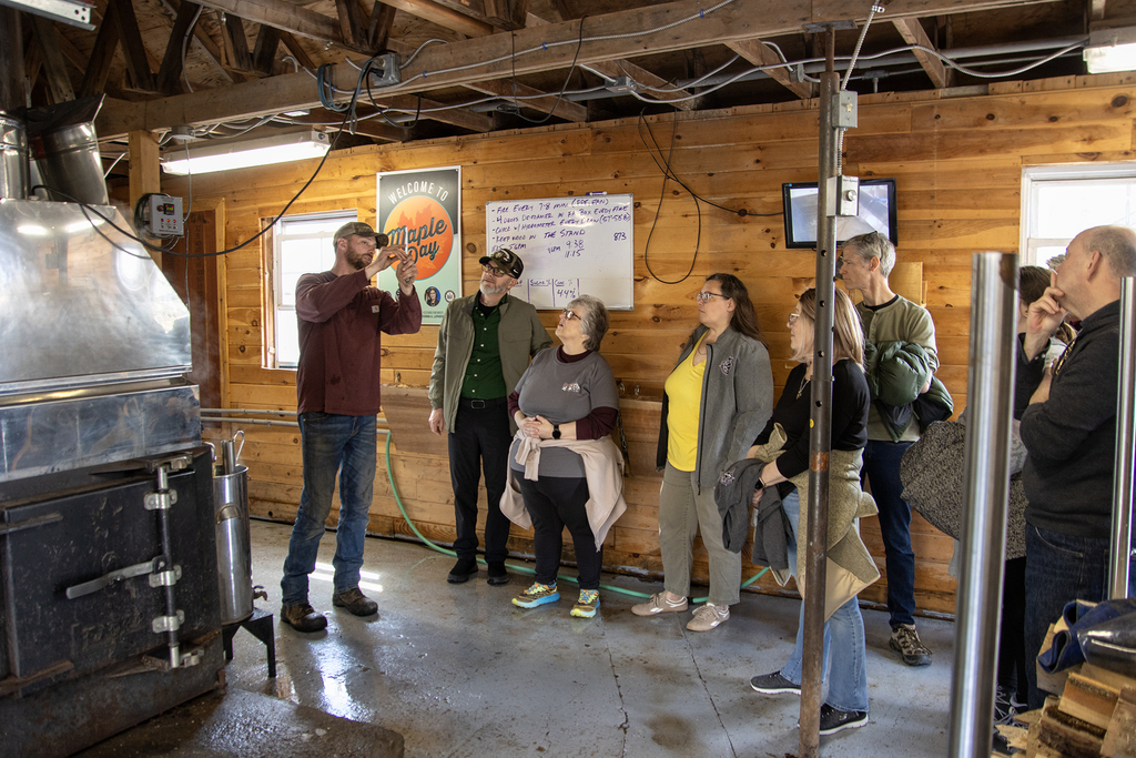 Mr. Whittaker explains hydrometer to SSC staff
