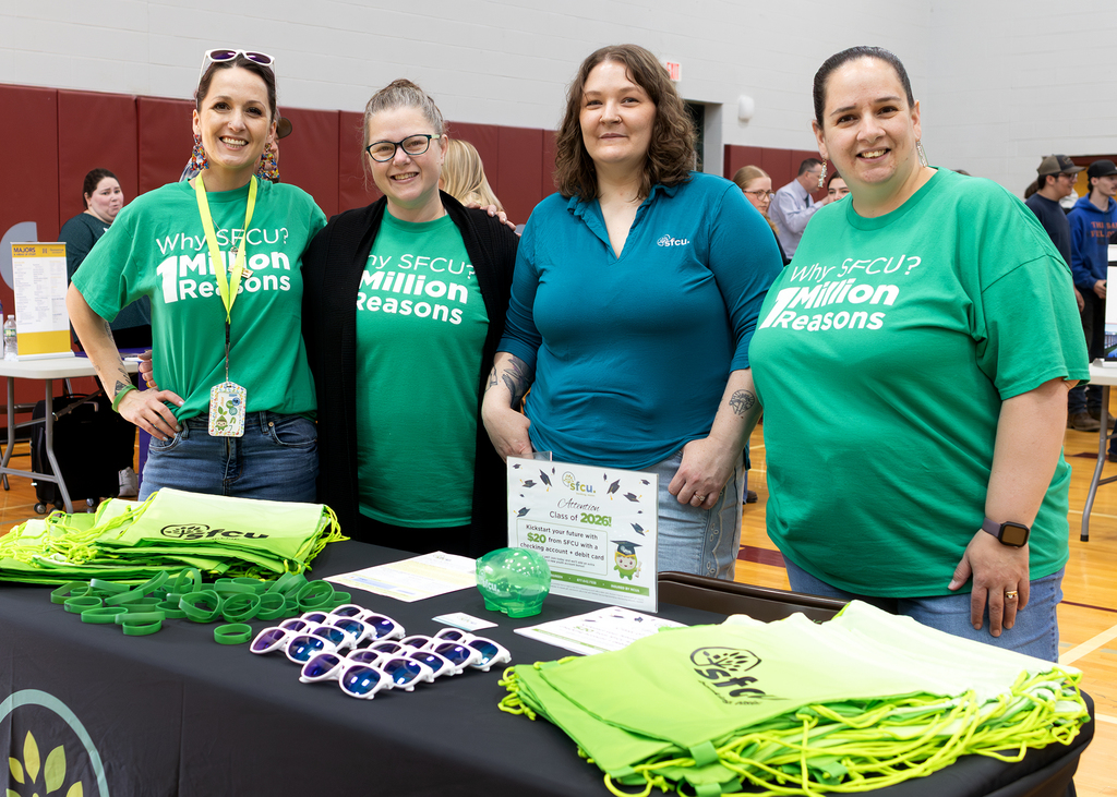 SFCU staff at the college & career fair
