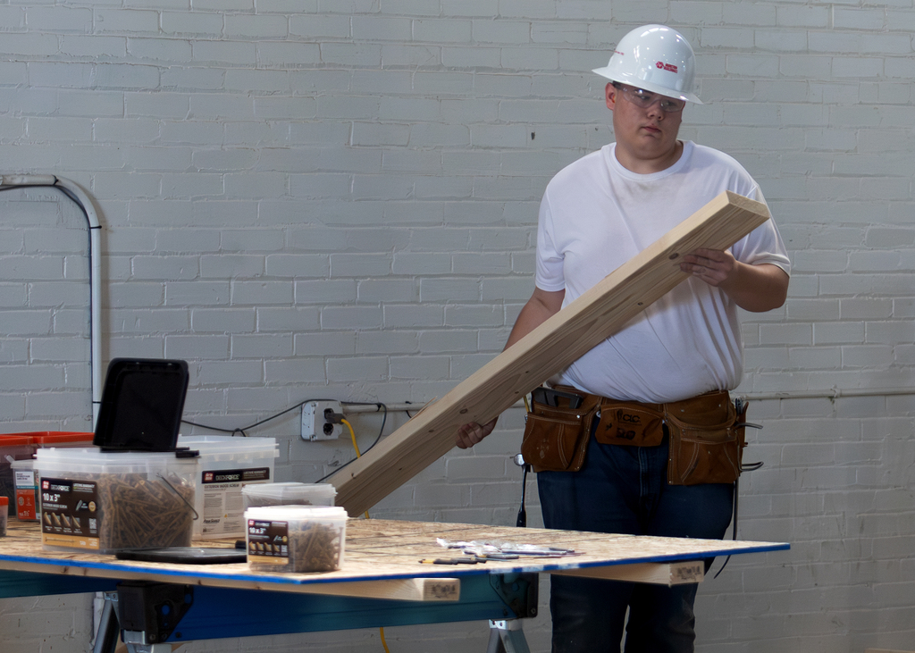 student competing in SkillsUSA contest