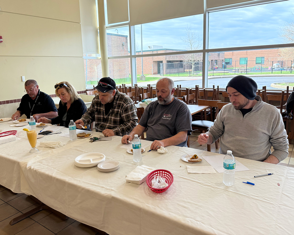 Judges at the MRE meal competition
