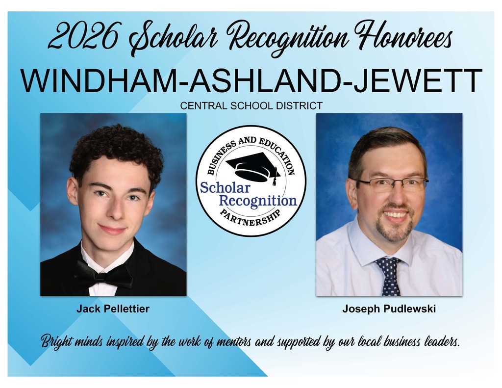 2026 Scholar Recognition Honorees for WindahmAshland-Jewett: Jack Pelletier and Joseph Pudlewski