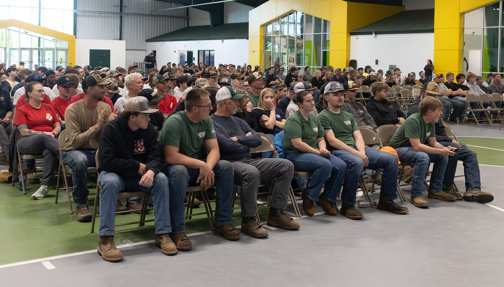 DCMO students sitting in audience during awards ceremony