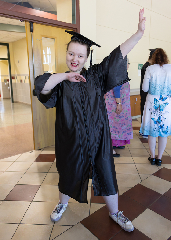 smiling student posing