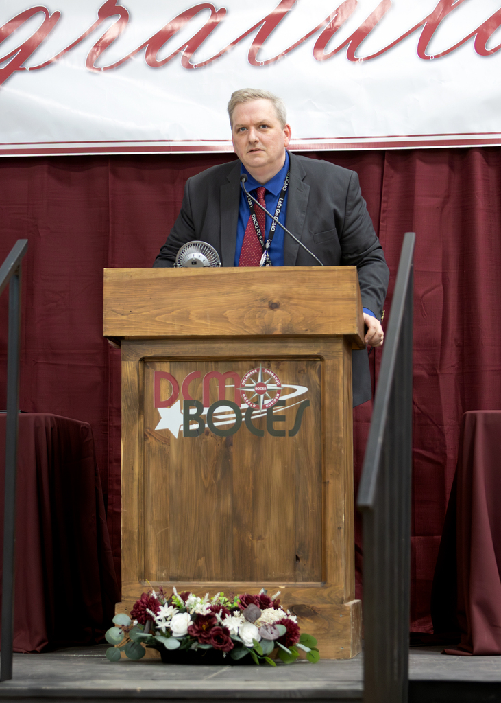 Principal DeMars speaking
