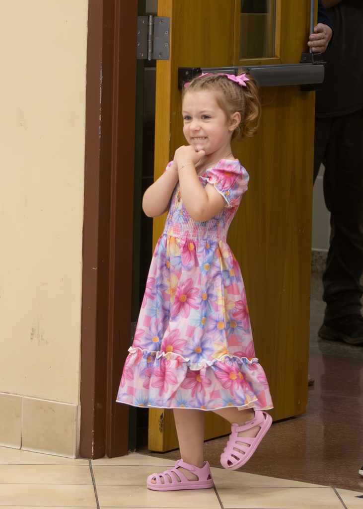 preschool child smiling sweetly