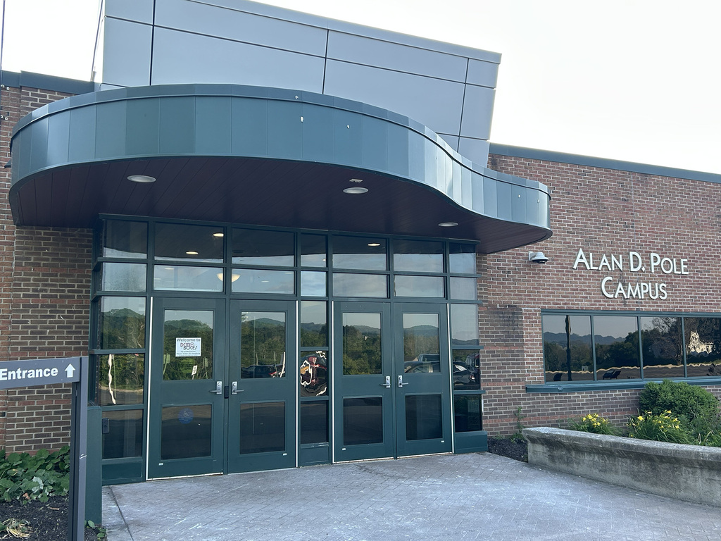 front entrance to Alan D. Pole Campus