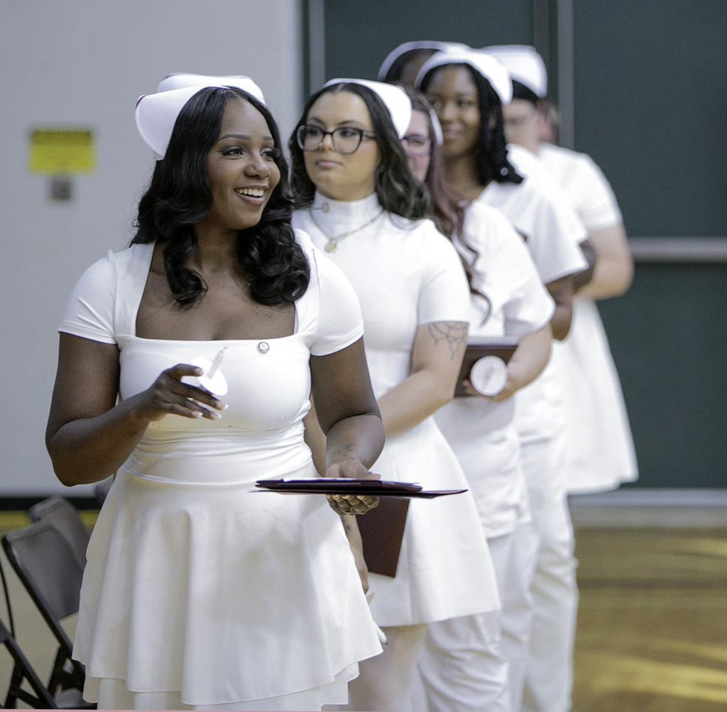 smiling nursing students