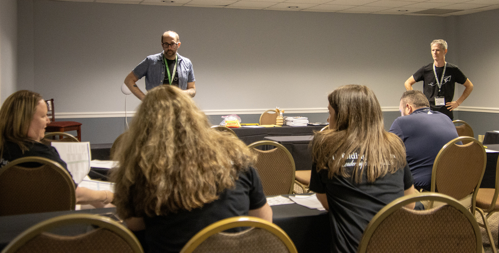 An ONC BOCES presenter and Darrin Trass, leading a breakout session