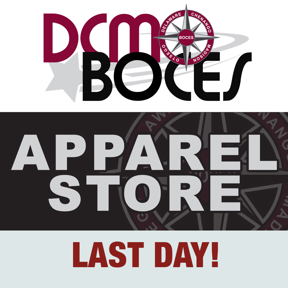 DCMO BOCES Apparel Store: Last Day!