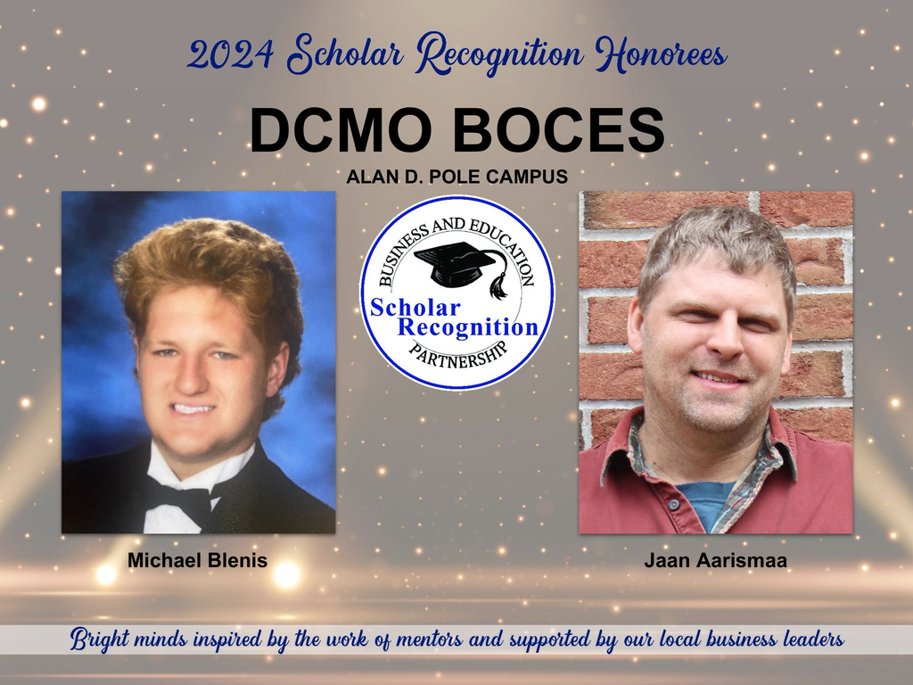 2024 Scholar Recognition Honorees DCMO BOCES Pole Campus