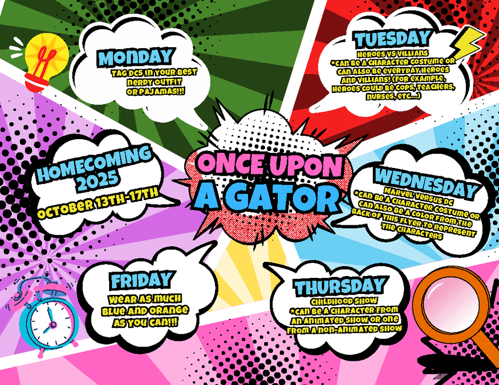 Once Upon a Gator-Homecoming Flyer