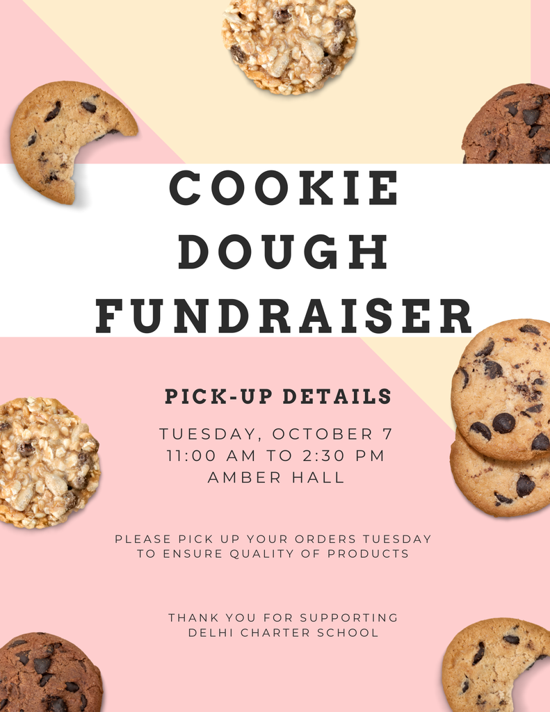Cookie Dough Fundraiser Notice