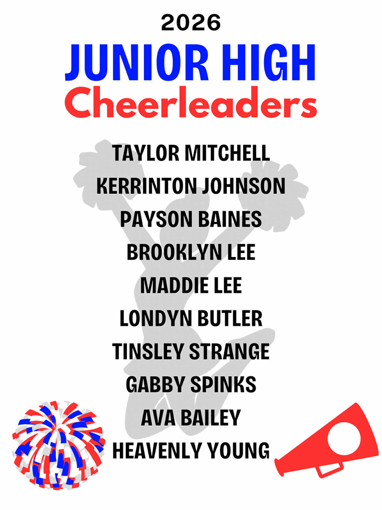 Jr high cheerleaders