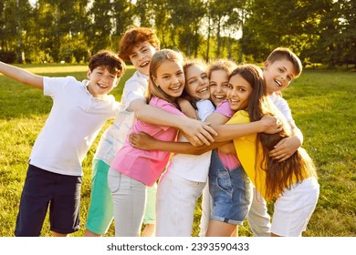 A group of students enjoying a day at the park