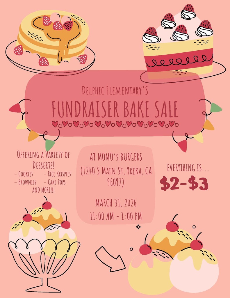 Second Fundraiser Bake Sale Flyer