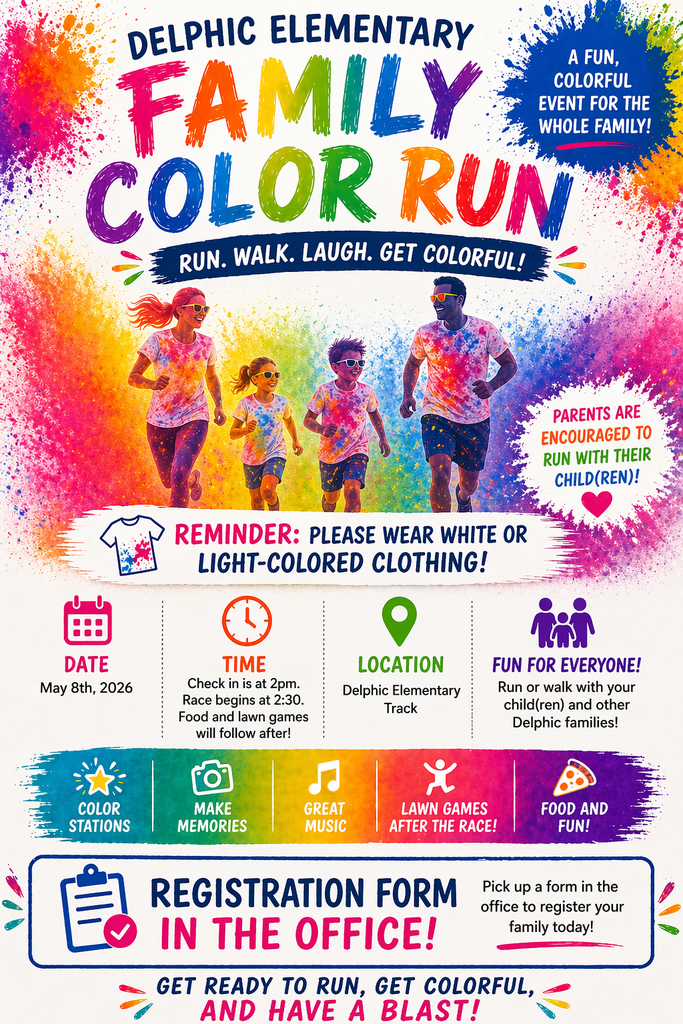 Family Color Run flyer