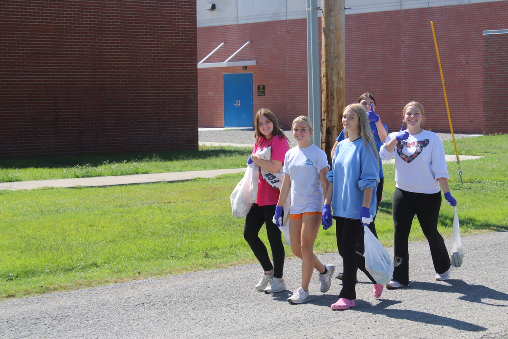 Group Picking Trash