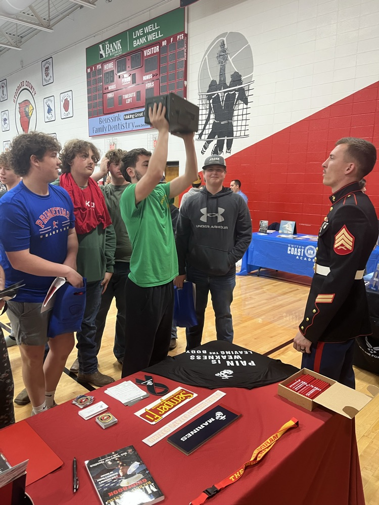 Isaiah Berry taking on the Marine challenge.