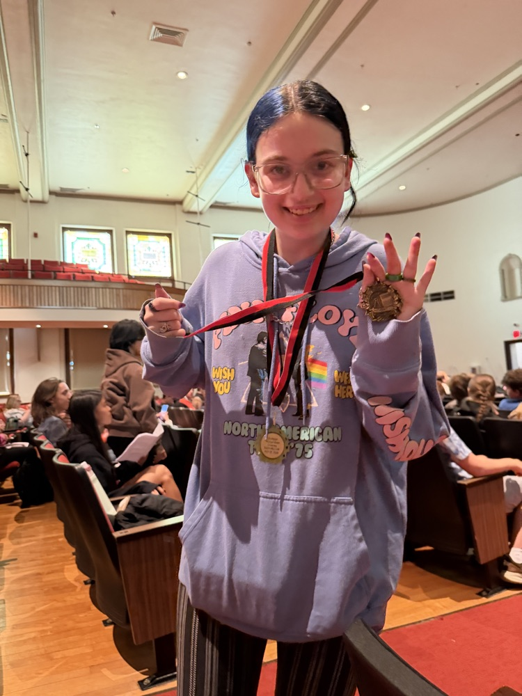McKenna and her medals