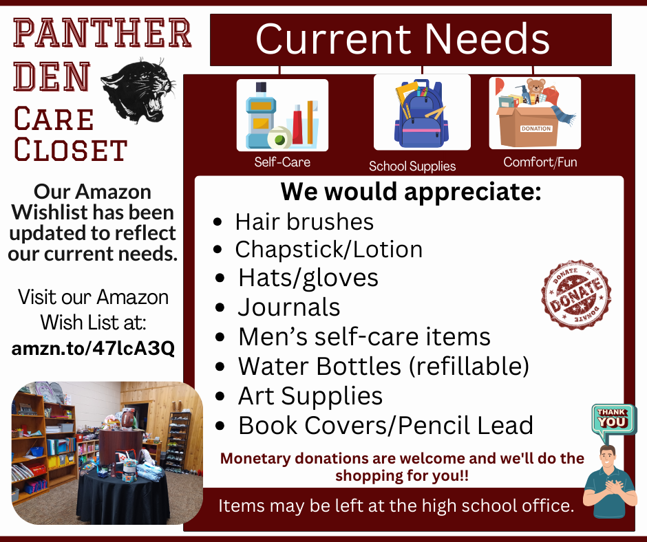 Panther Den Amazon Wish List