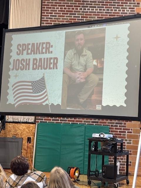 Veterans Day speaker Josh Bauer