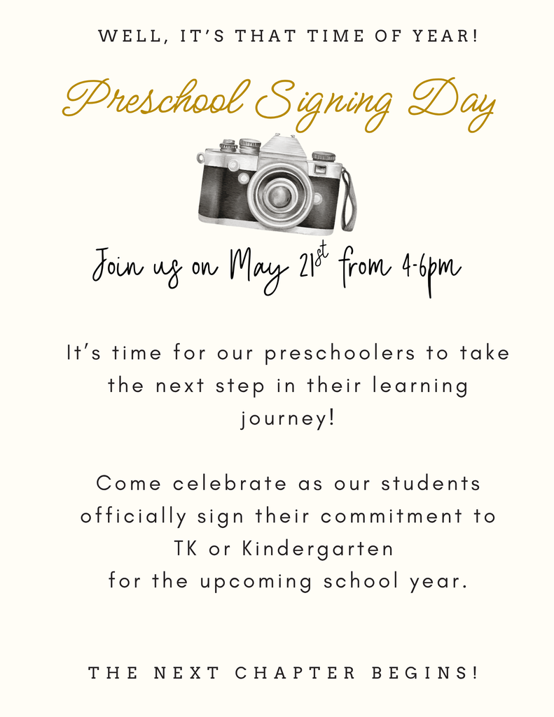 Preschool Signing Day