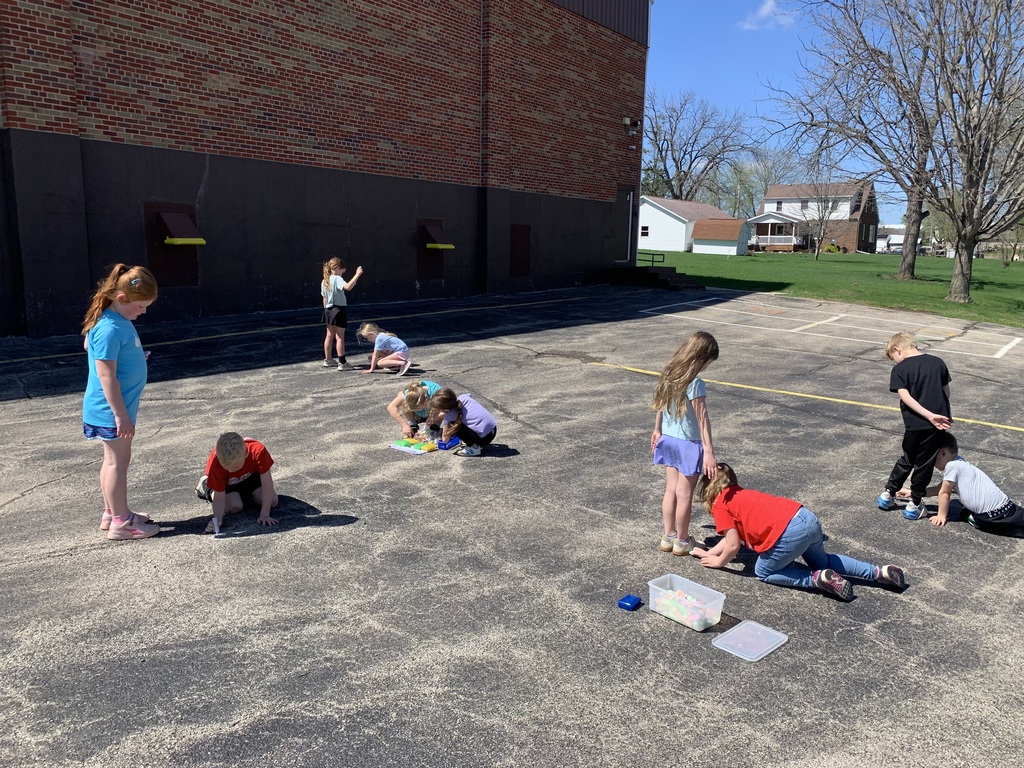 1st grade exploring their shadows in STEM