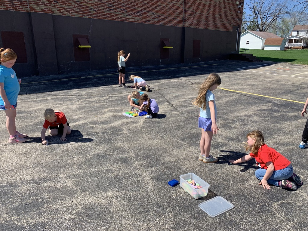 1st grade exploring their shadows in STEM