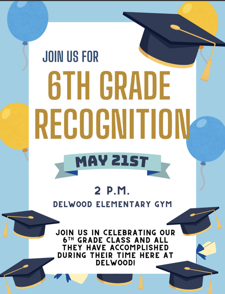 Sixth grade recognition ceremony poster