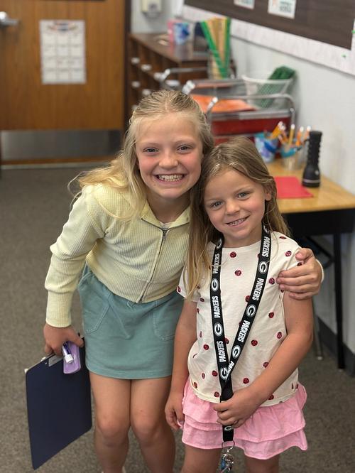 Principal Blake with Mila